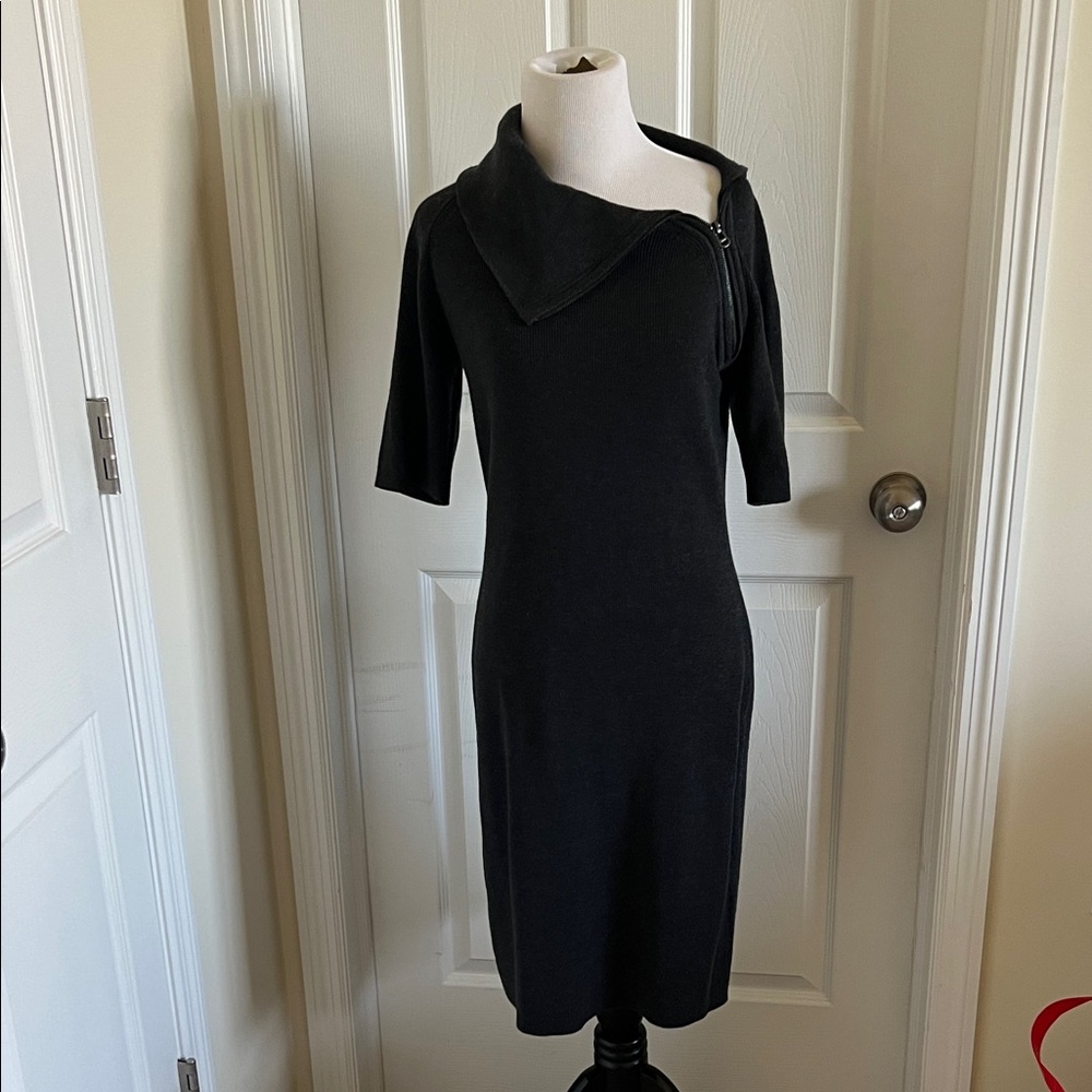 Calvin Klein Black Asymmetrical Dress